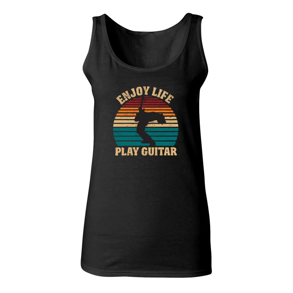 Joe Bonamassa Vintage Enjoy Life singlet dame svart bomull