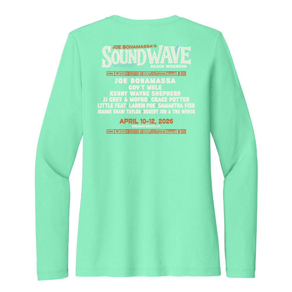Joe Bonamassa Sound Wave Beach Weekend UV-genser dame