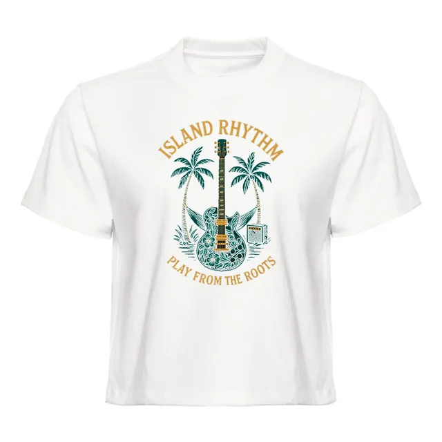 Joe Bonamassa Island Rhythm Boxy T-skjorte dame svart cropped