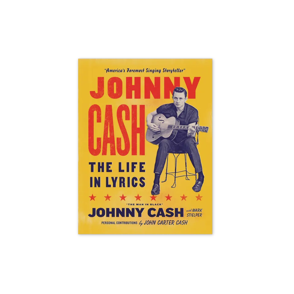 Johnny Cash The Life In Lyrics bok samleobjekt