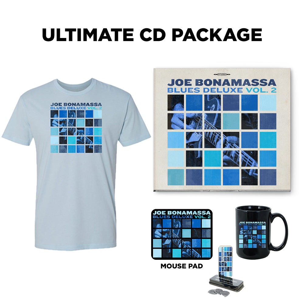 Joe Bonamassa Blues Deluxe Vol. 2 CD + t-skjorte pakke svart