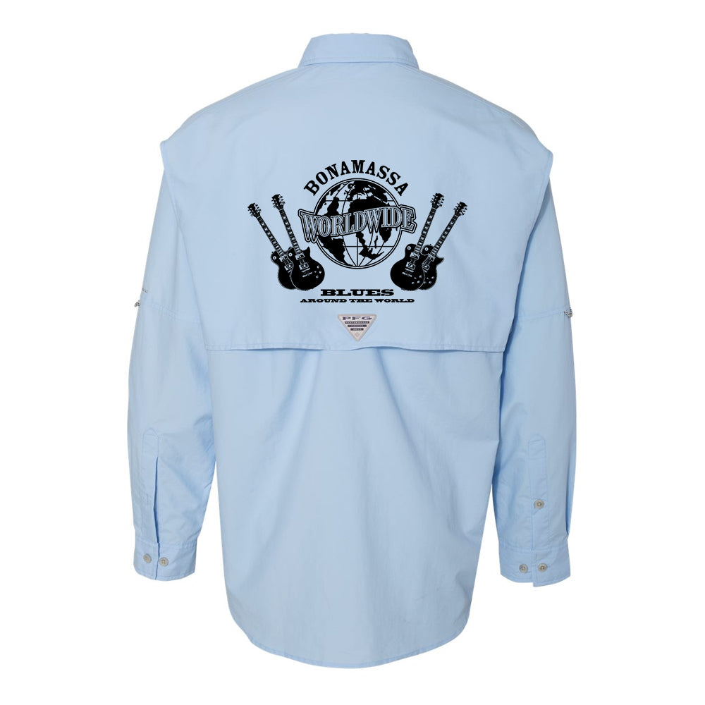 Joe Bonamassa Worldwide Blues Columbia skjorte herre svart UPF30