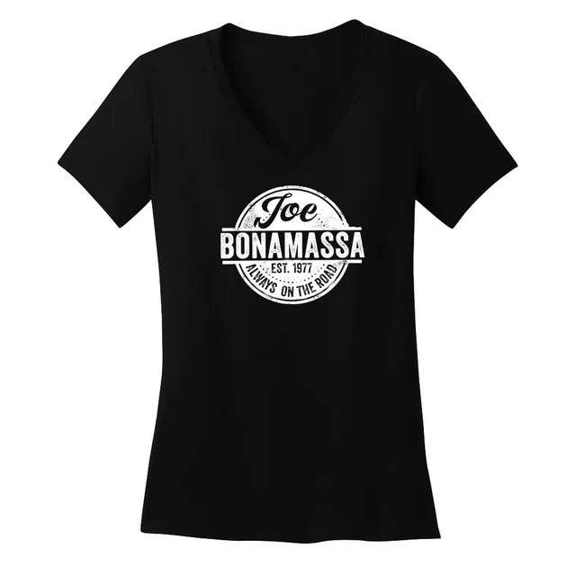 Joe Bonamassa Always On The Road Stamp V-neck dame svart