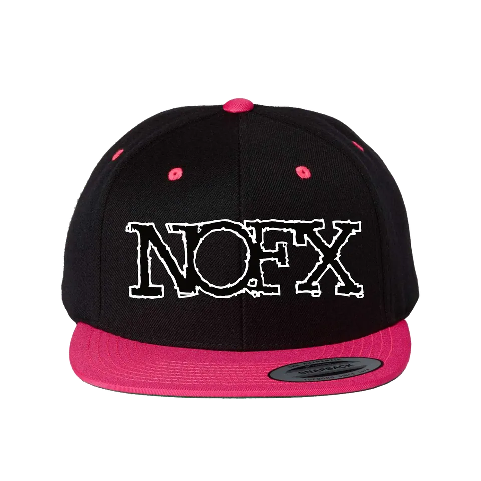 NOFX Puff snapback svart/rosa