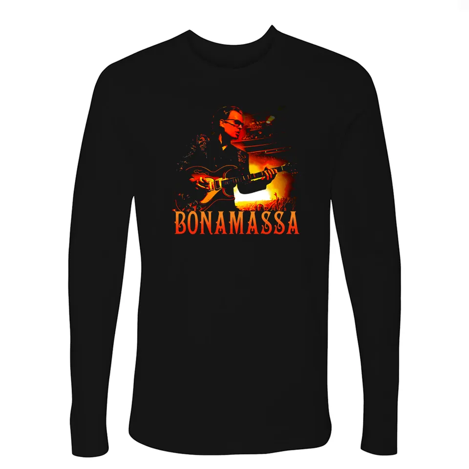 Joe Bonamassa Golden Age of Blues langermet t-skjorte svart bomull