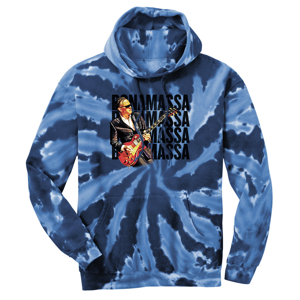 Joe Bonamassa Quadamassa 2.0 hettegenser tie-dye Royal