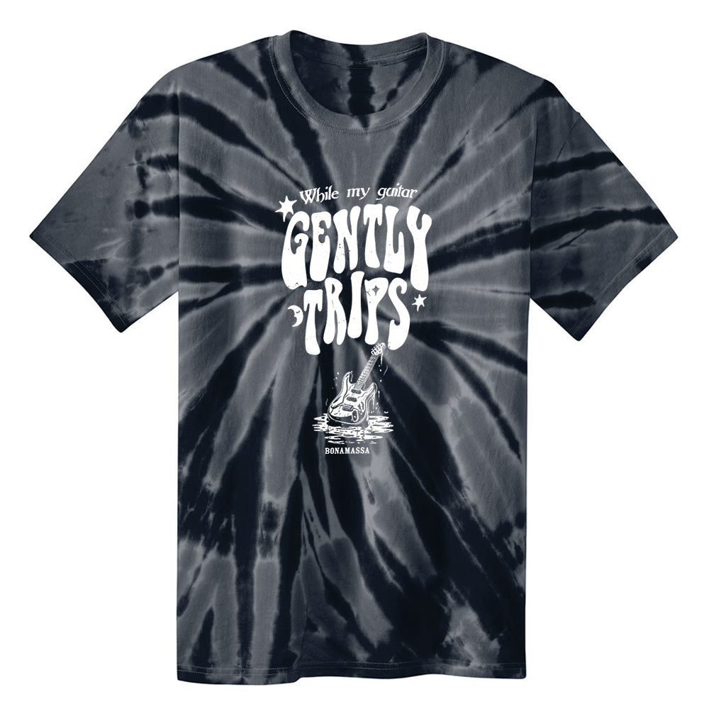 Joe Bonamassa Gently Trips t-skjorte tie-dye hvit unisex