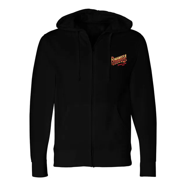 Joe Bonamassa 2025 Summer Tour hettegenser zip svart