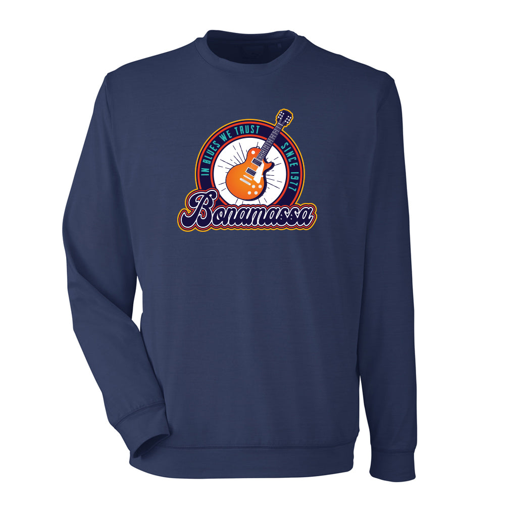 Joe Bonamassa Sunburst Cloudspun crewneck svart herre