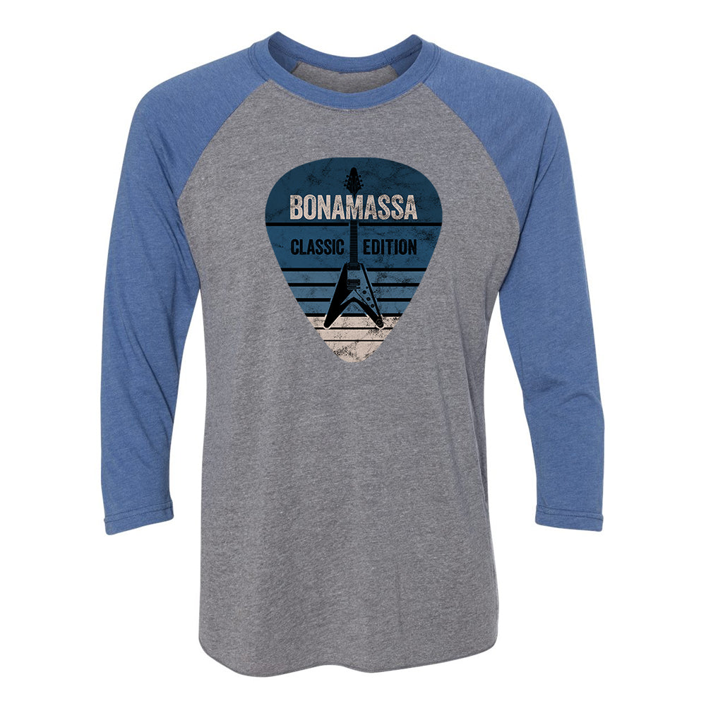 Joe Bonamassa Classic Blues Pick 3/4 t-skjorte unisex triblend