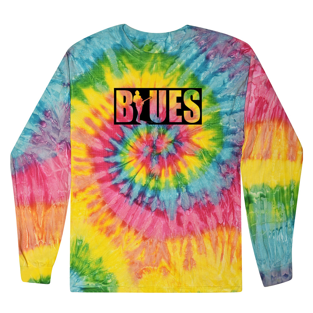 Joe Bonamassa Blues Block T-skjorte langermet Tie Dye