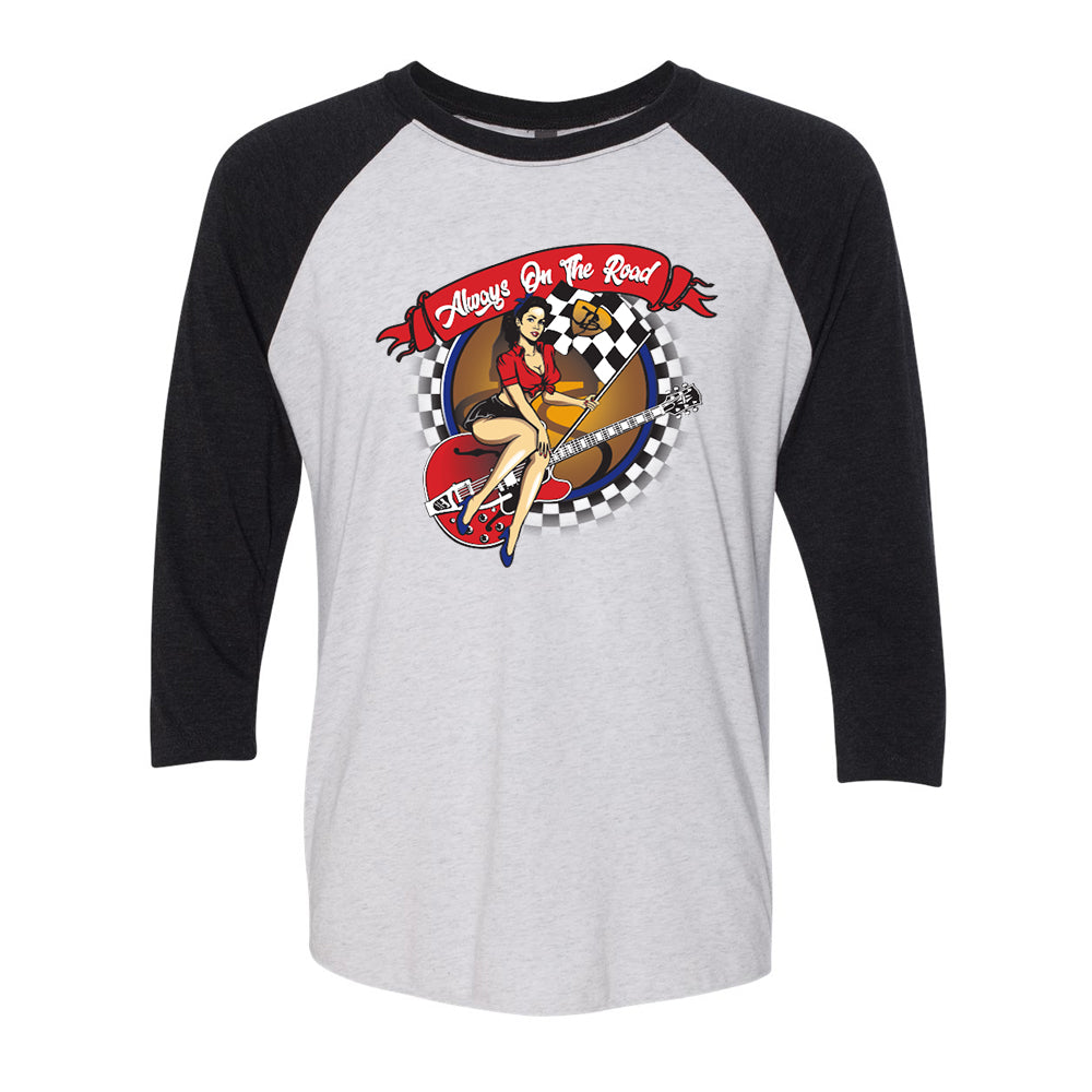 Joe Bonamassa Lucky Lady of Blues 3/4 t-skjorte Black/White