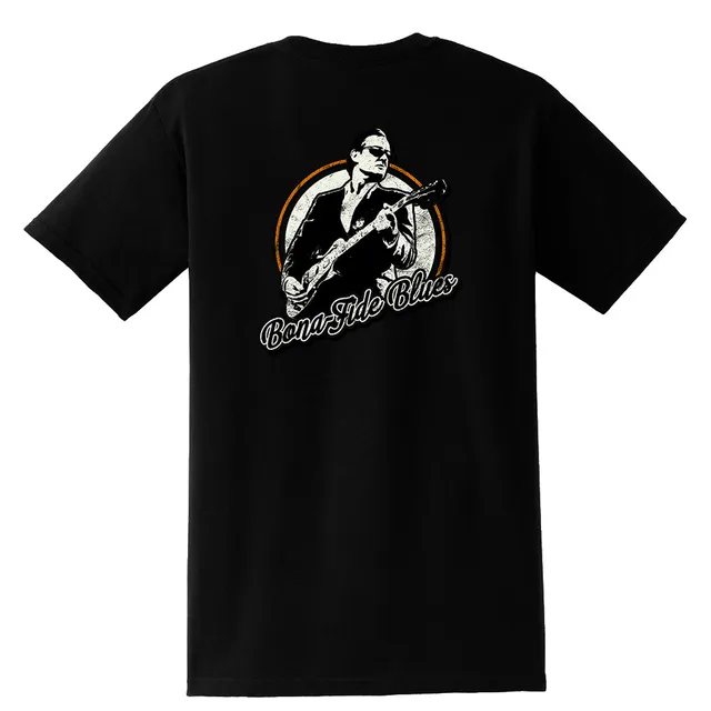 Joe Bonamassa Bona-Fide Blues t-skjorte brystlomme bomull