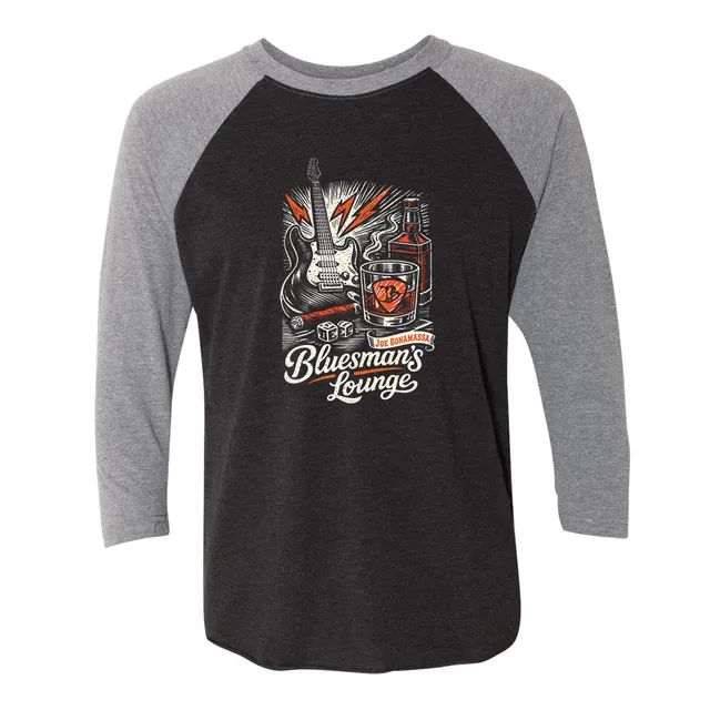 Joe Bonamassa Bluesman's Lounge 3/4 t-skjorte unisex triblend