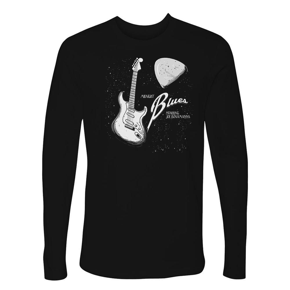Joe Bonamassa Midnight Blues langermet herre svart bomull