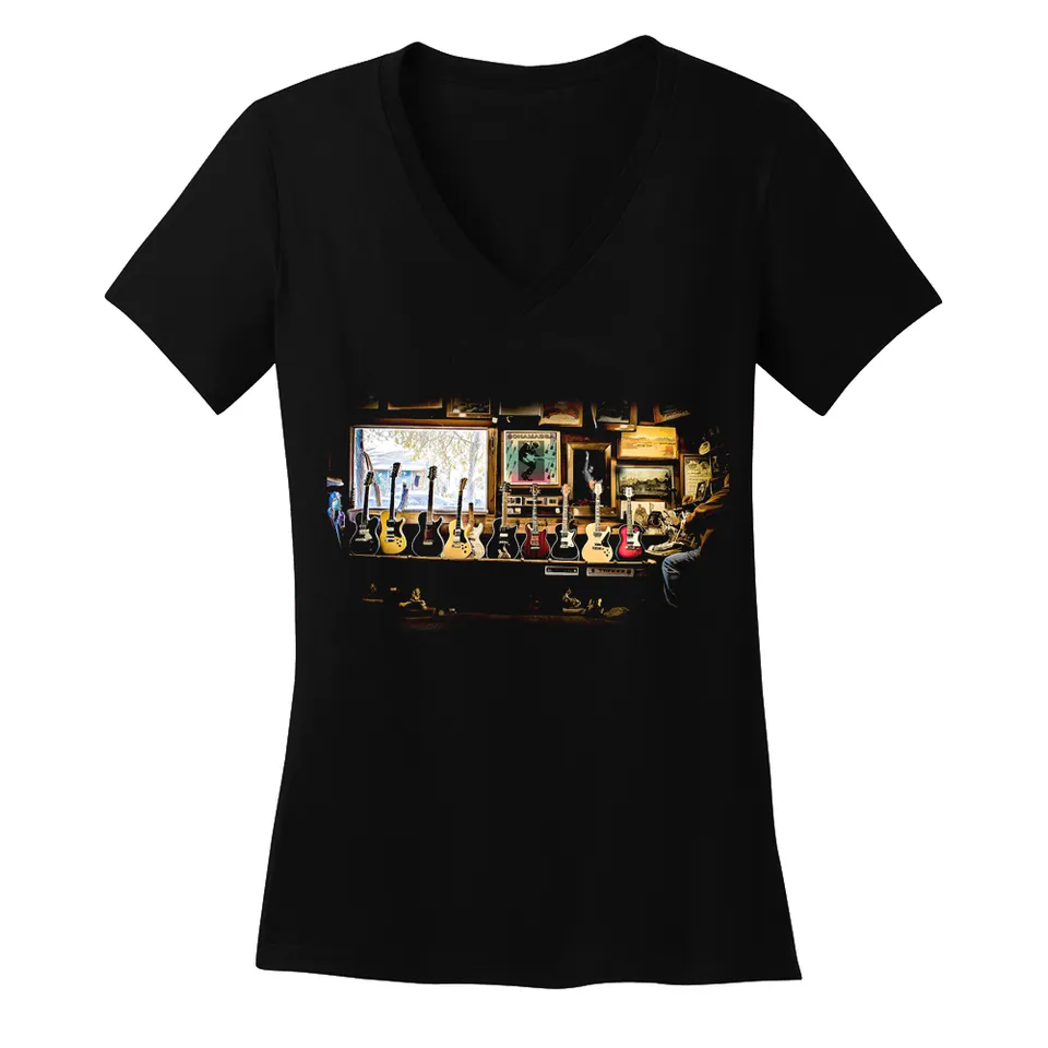Joe Bonamassa Bonamassa Blues Shop V-hals dame svart bomull
