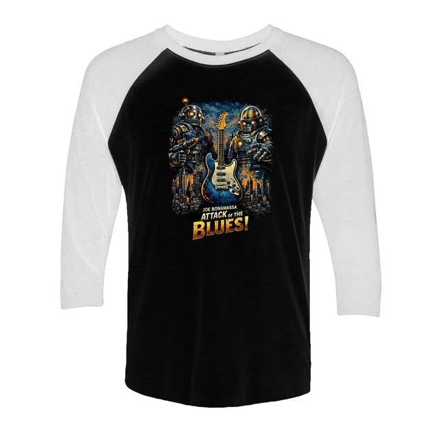 Joe Bonamassa Attack Of The Blues t-skjorte 3/4 erme tri-blend