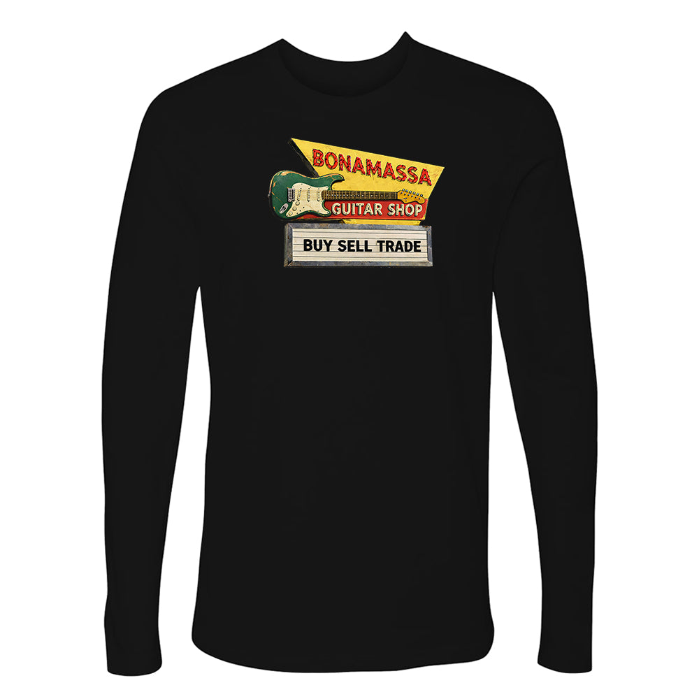 Joe Bonamassa Bona Guitar Shop langermet t-skjorte herre