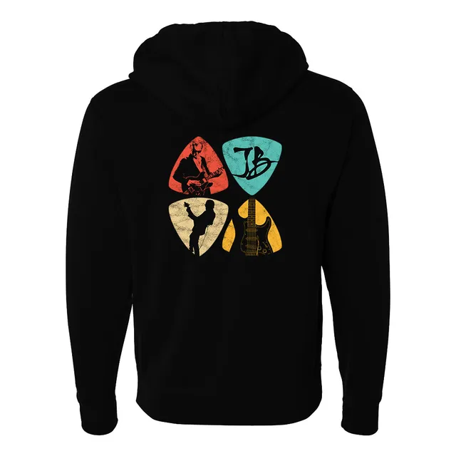 Joe Bonamassa Pick Collage zip hoodie unisex sort fleece