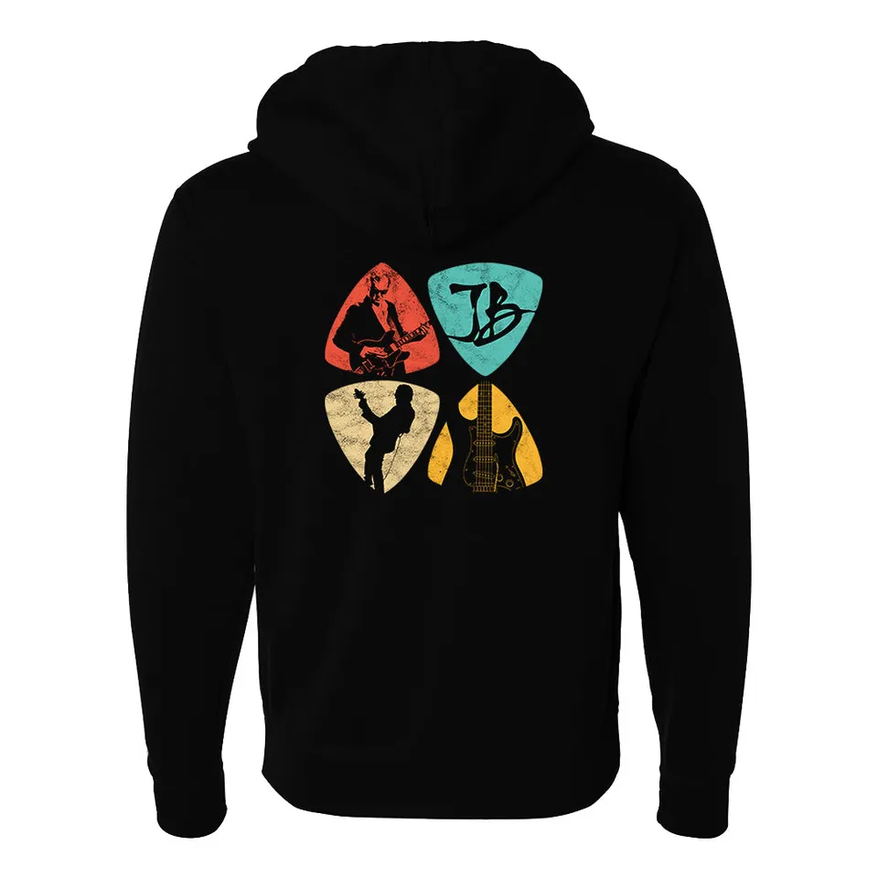 Joe Bonamassa Pick Collage zip hoodie unisex sort fleece
