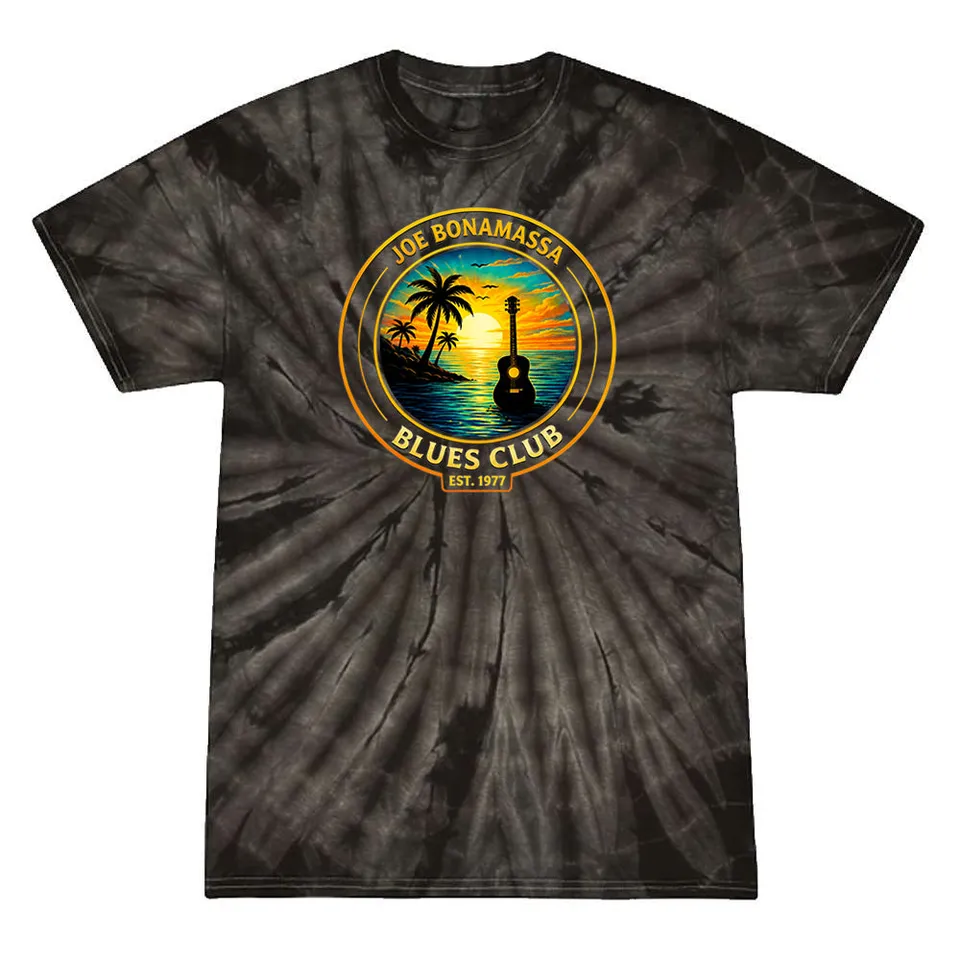 Joe Bonamassa Blues Club tie-dye t-skjorte spider black