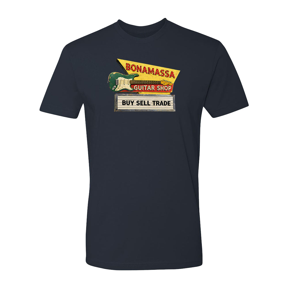 Joe Bonamassa Bona Guitar Shop unisex t-skjorte bomull