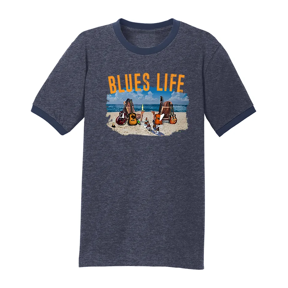Joe Bonamassa Blues Life kontrast t-skjorte herre