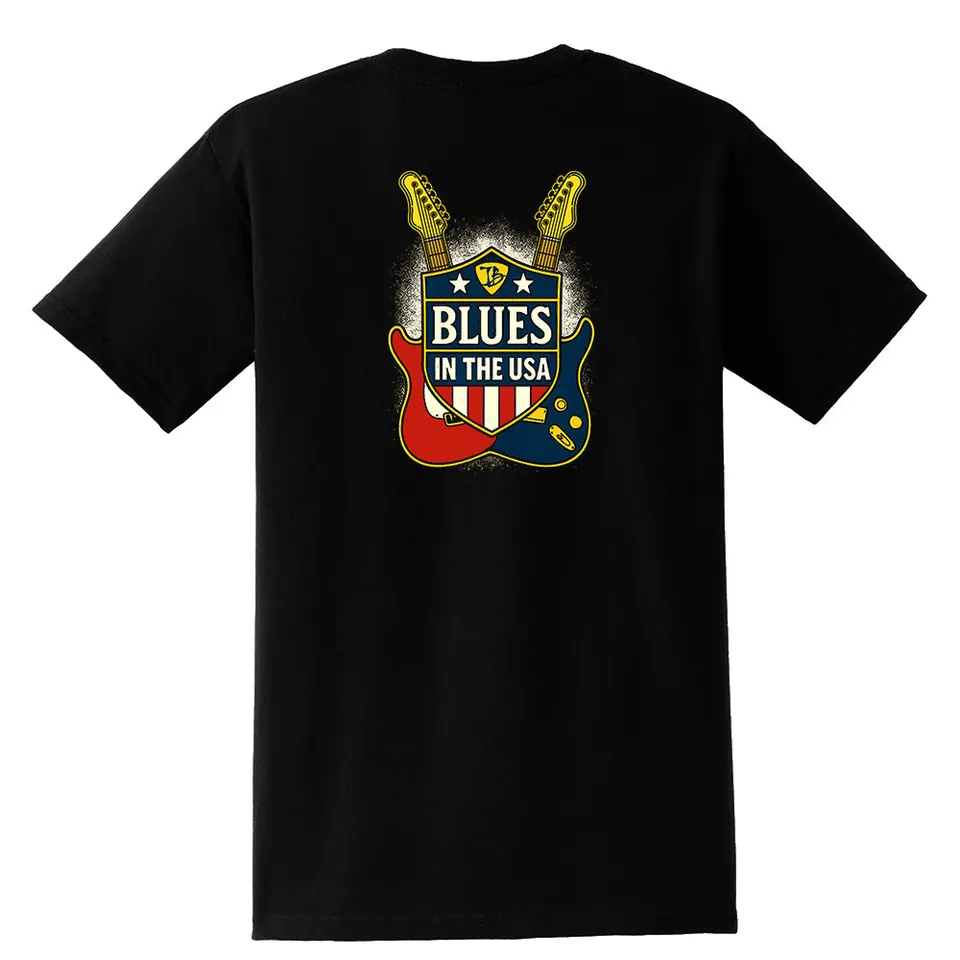 Joe Bonamassa Blues In The USA Pocket T-skjorte lommetrykk