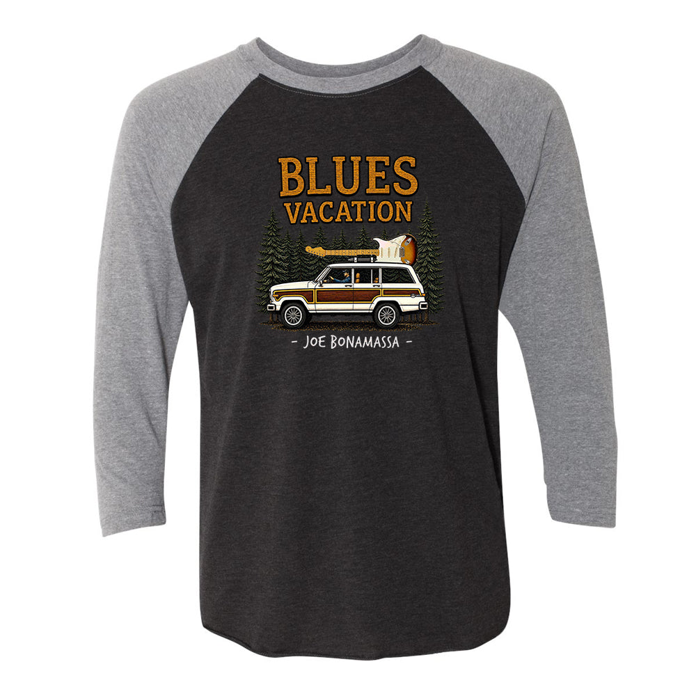 Joe Bonamassa Blues Vacation 3/4 t-skjorte unisex triblend