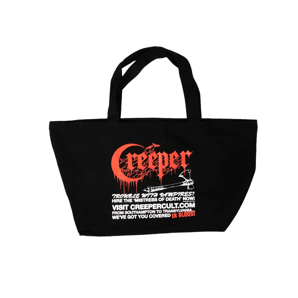 Creeper Trouble With Vampires totebag svart canvas