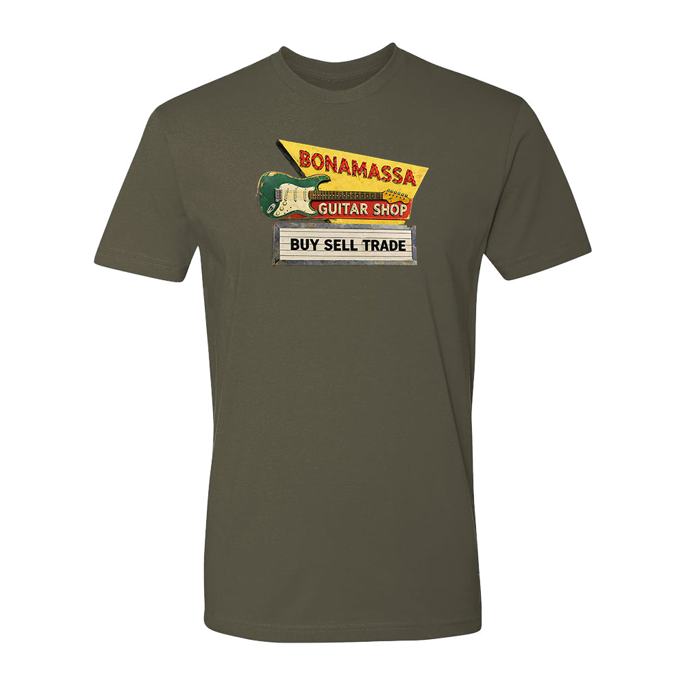 Joe Bonamassa Bona Guitar Shop unisex t-skjorte bomull