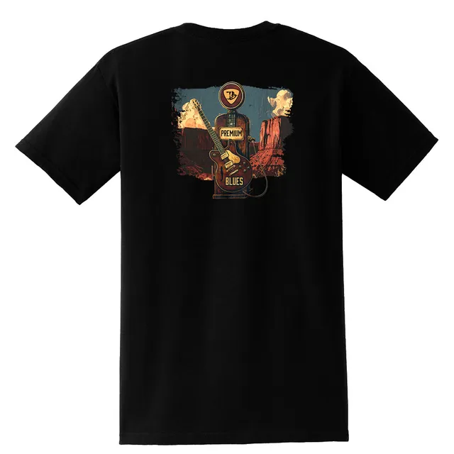 Joe Bonamassa Fueled By The Blues t-skjorte brystlomme svart