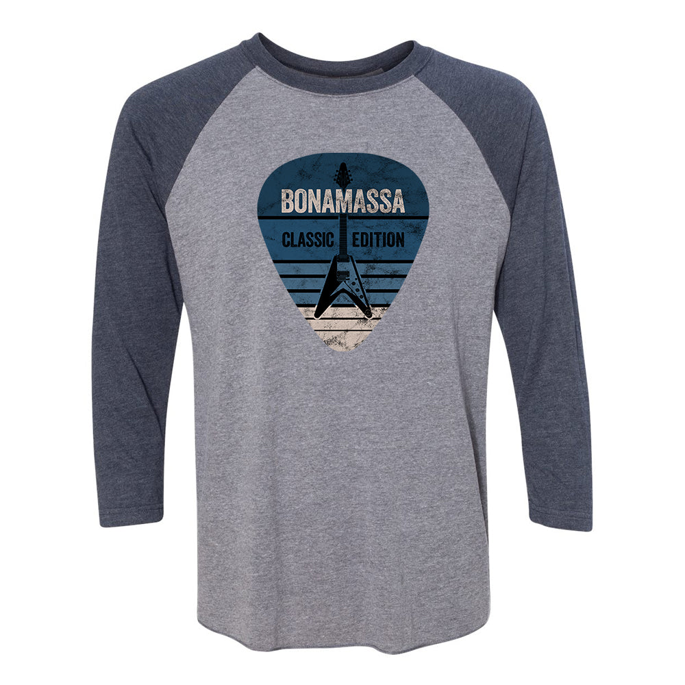 Joe Bonamassa Classic Blues Pick 3/4 t-skjorte unisex triblend