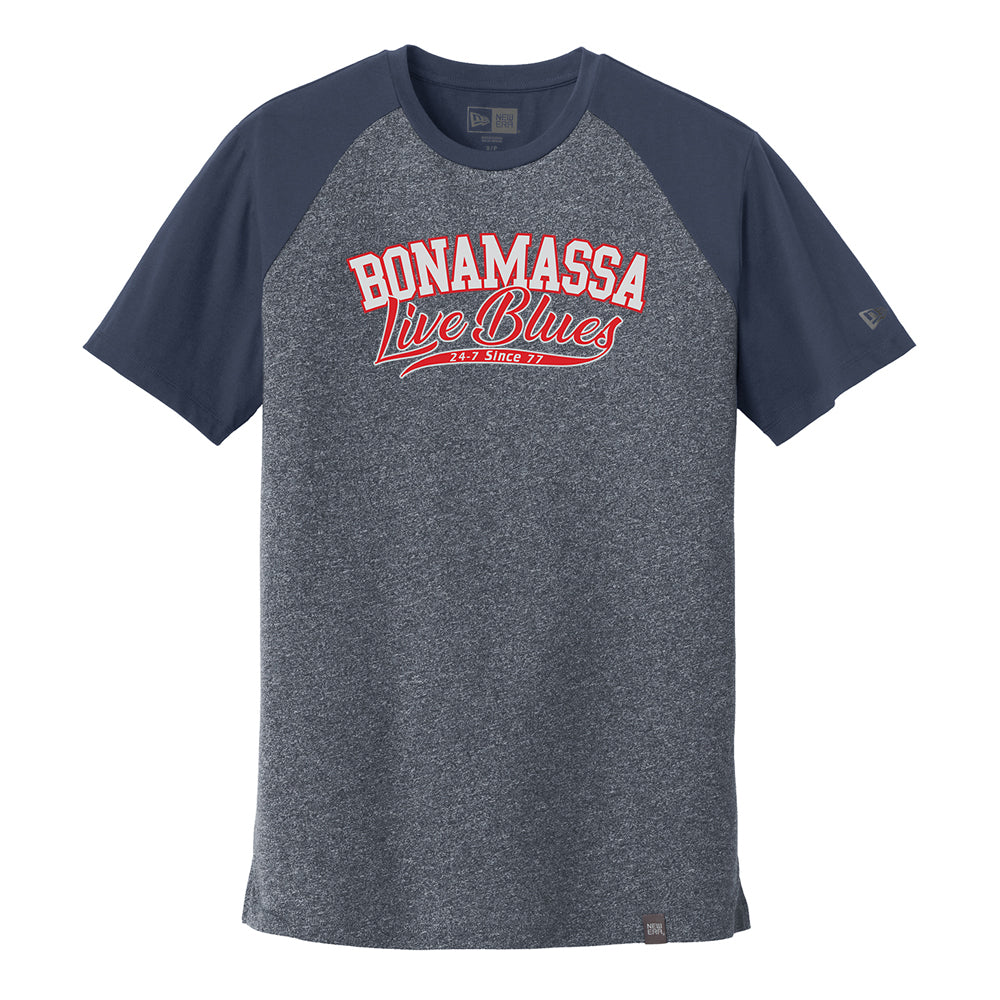 Joe Bonamassa Live Blues New Era Varsity T-skjorte Svart bomull