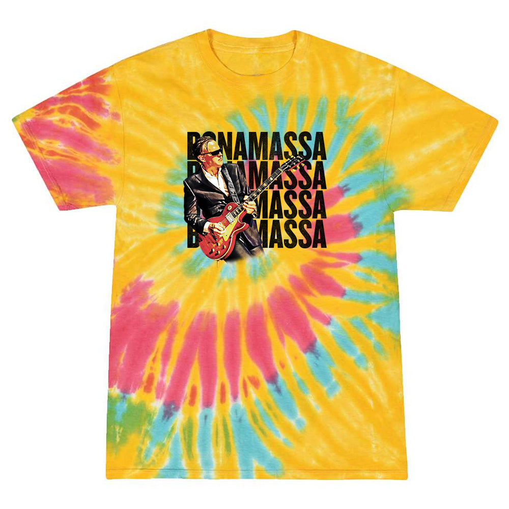 Joe Bonamassa Quadamassa 2.0 tie dye t-skjorte multi