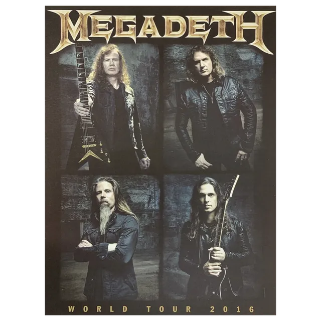 Megadeth World Tour 2016 plakat 18x24 samleobjekt