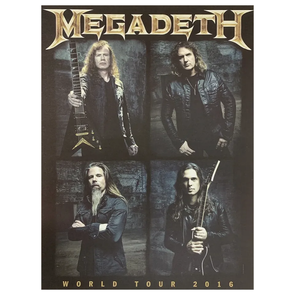 Megadeth World Tour 2016 plakat 18x24 samleobjekt