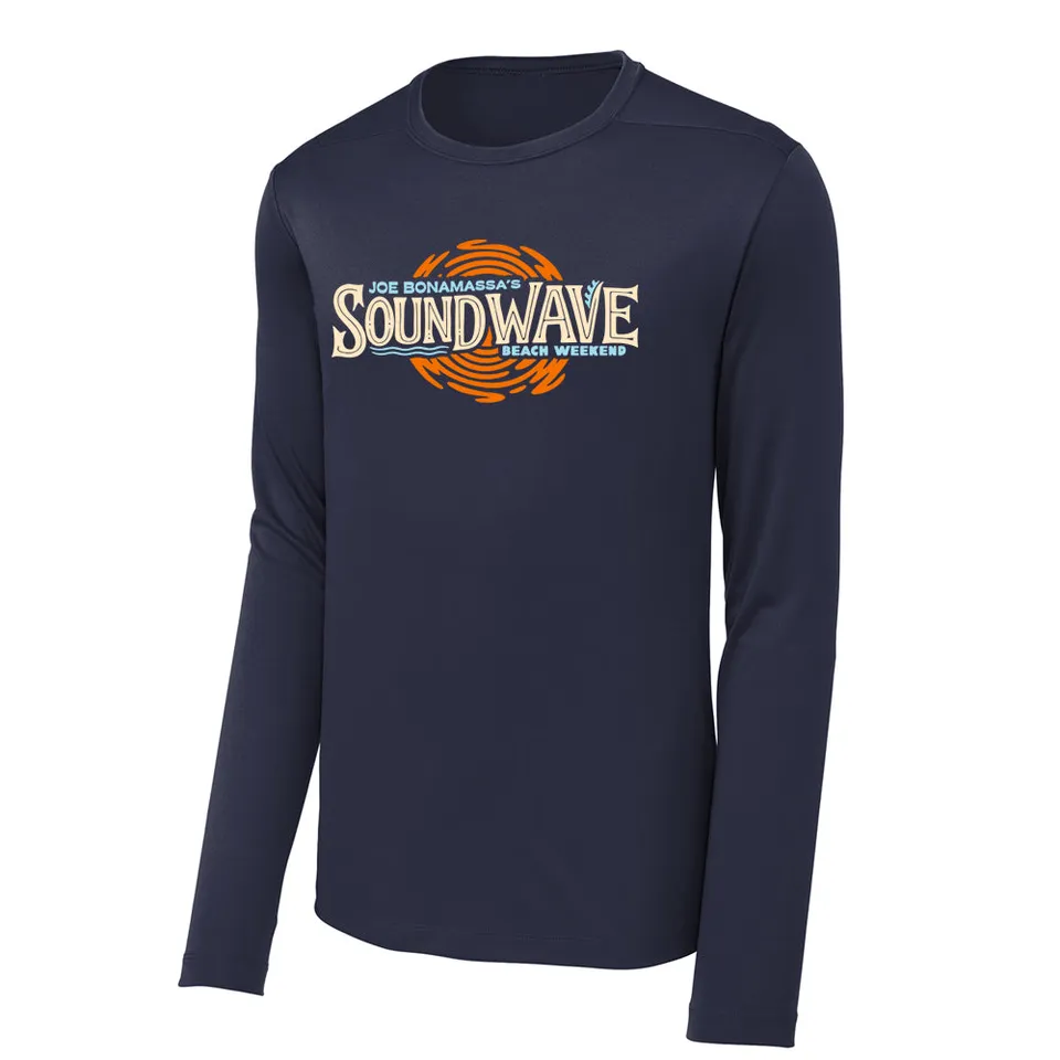 Joe Bonamassa Sound Wave Beach Weekend UV-trøye Navy UPF50