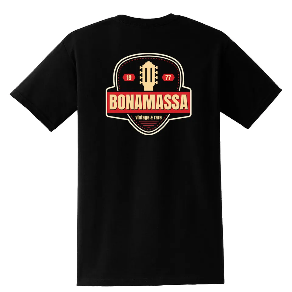Joe Bonamassa Gold Vintage Pick t-skjorte unisex bomull