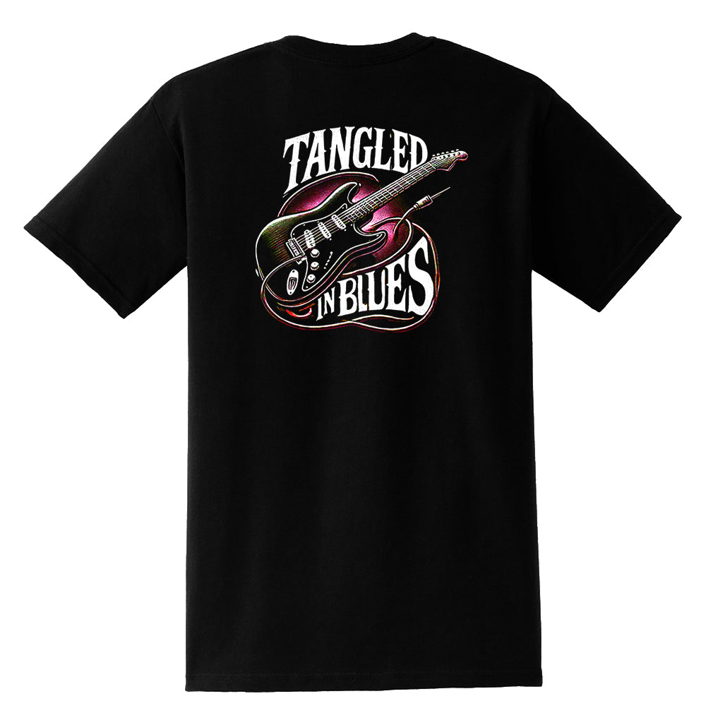 Joe Bonamassa Tangled In Blues t-skjorte lomme rød