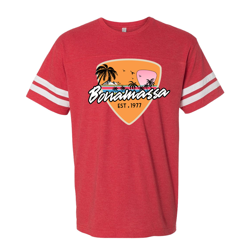 Joe Bonamassa Blues Sunset Football T-skjorte vintage