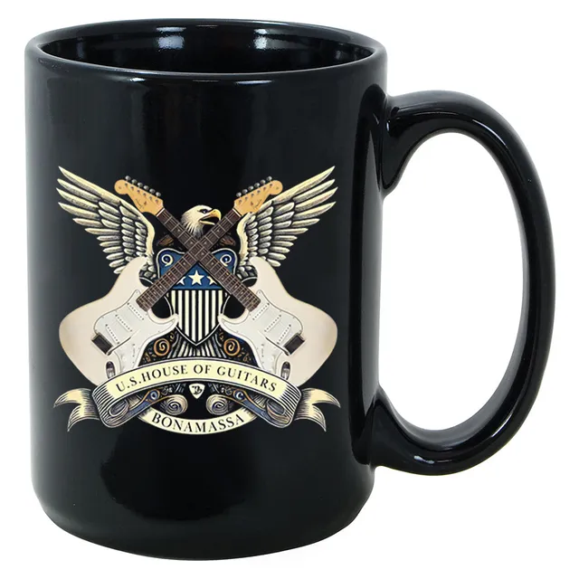 Joe Bonamassa House of Guitars Seal krus 11 oz keramikk