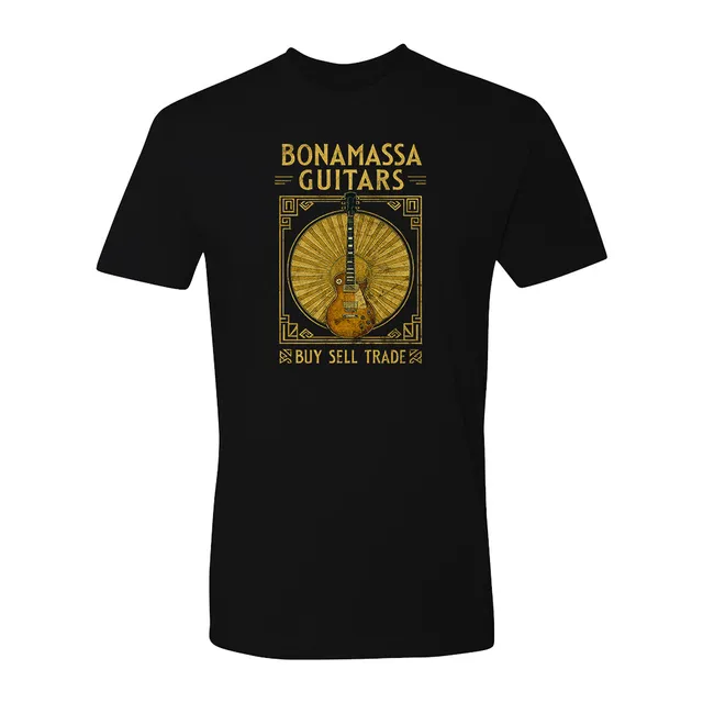 Joe Bonamassa Standard Gold T-skjorte svart bomull