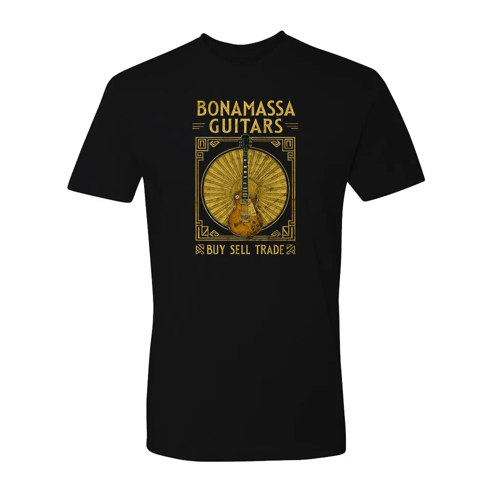 Joe Bonamassa Standard Gold T-skjorte svart bomull