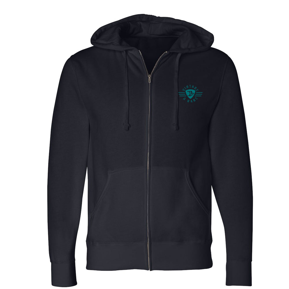 Joe Bonamassa Blues Deco Train hettejakke zip unisex svart