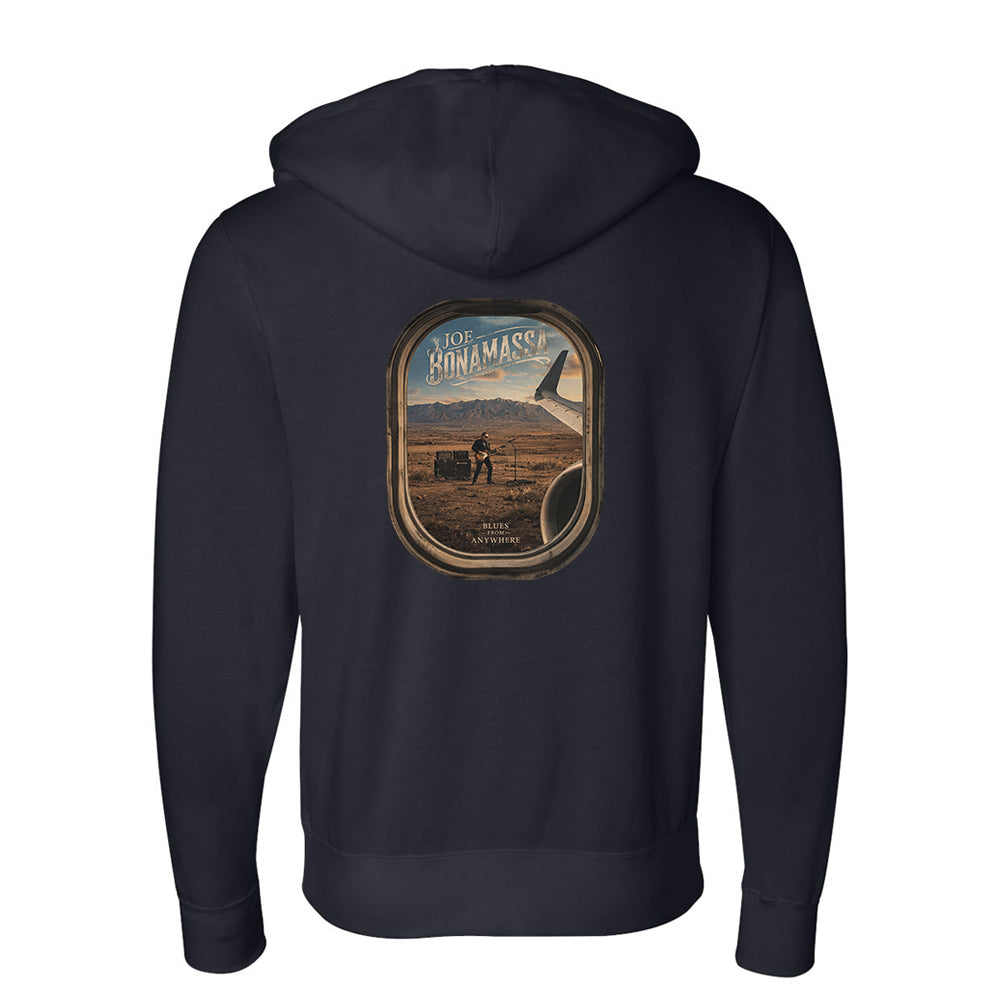 Joe Bonamassa Blues From Anywhere zip-hoodie unisex svart bomull