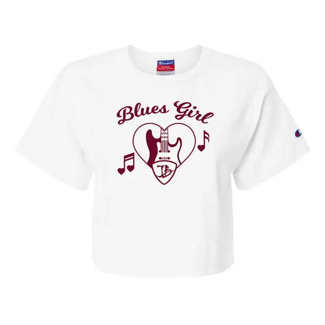 Joe Bonamassa Blues Girl Champion crop t-skjorte dame hvit