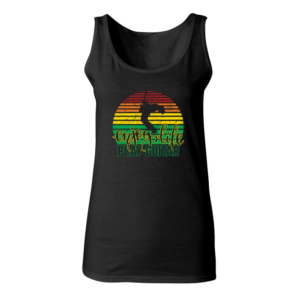 Joe Bonamassa Enjoy Life Play Guitar singlet dame bomull svart