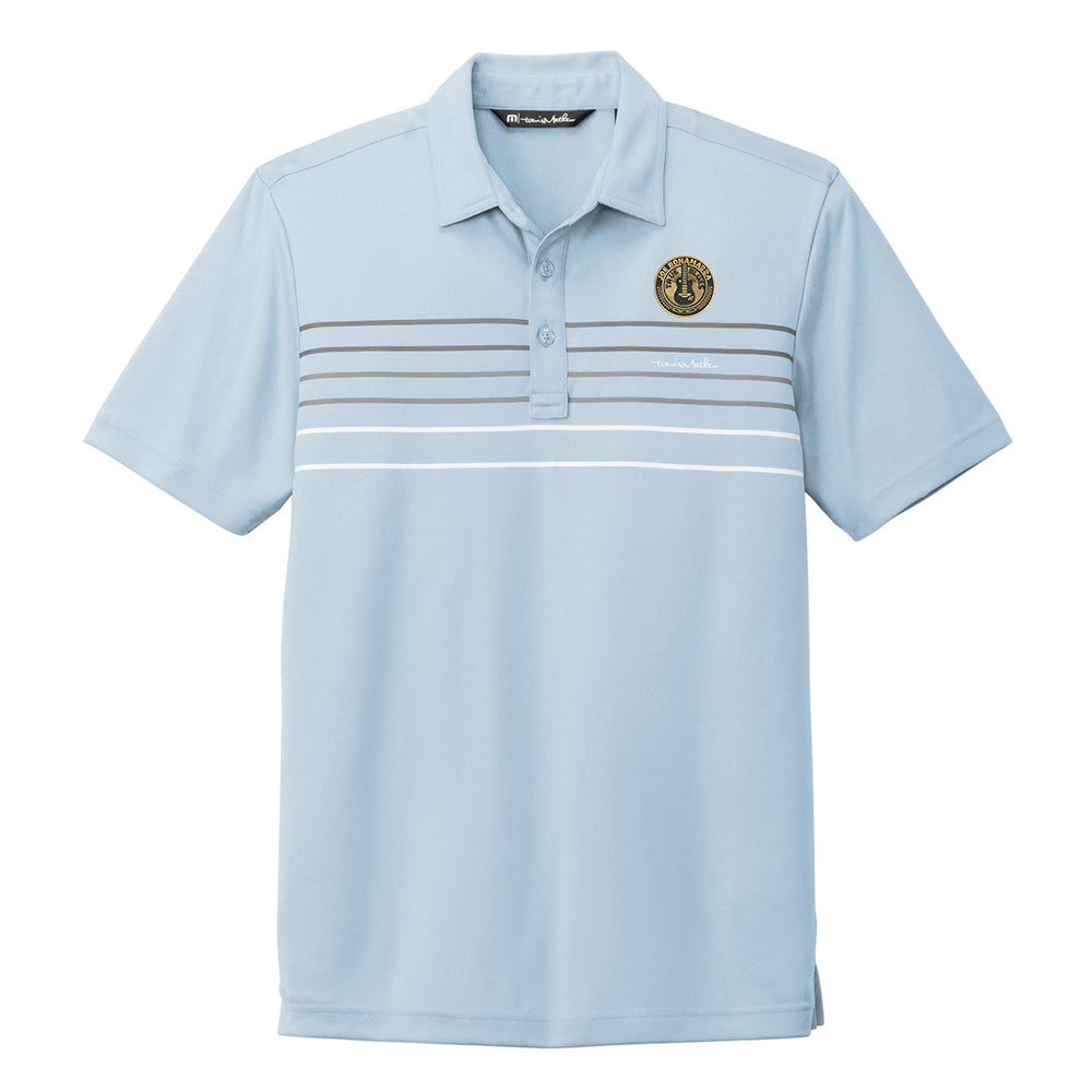 TravisMathew True Blues Coto Performance polo herre stripet