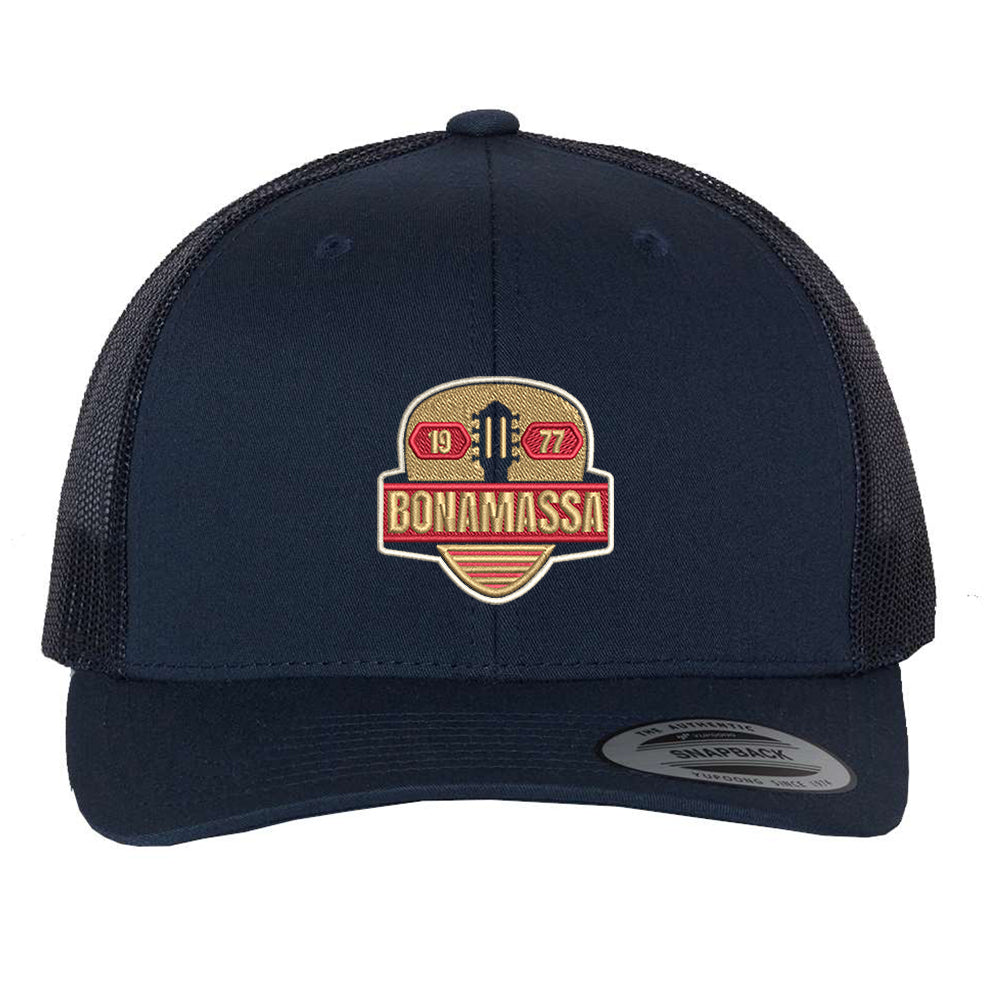 Joe Bonamassa Gold Vintage Pick truckerhatt svart snapback